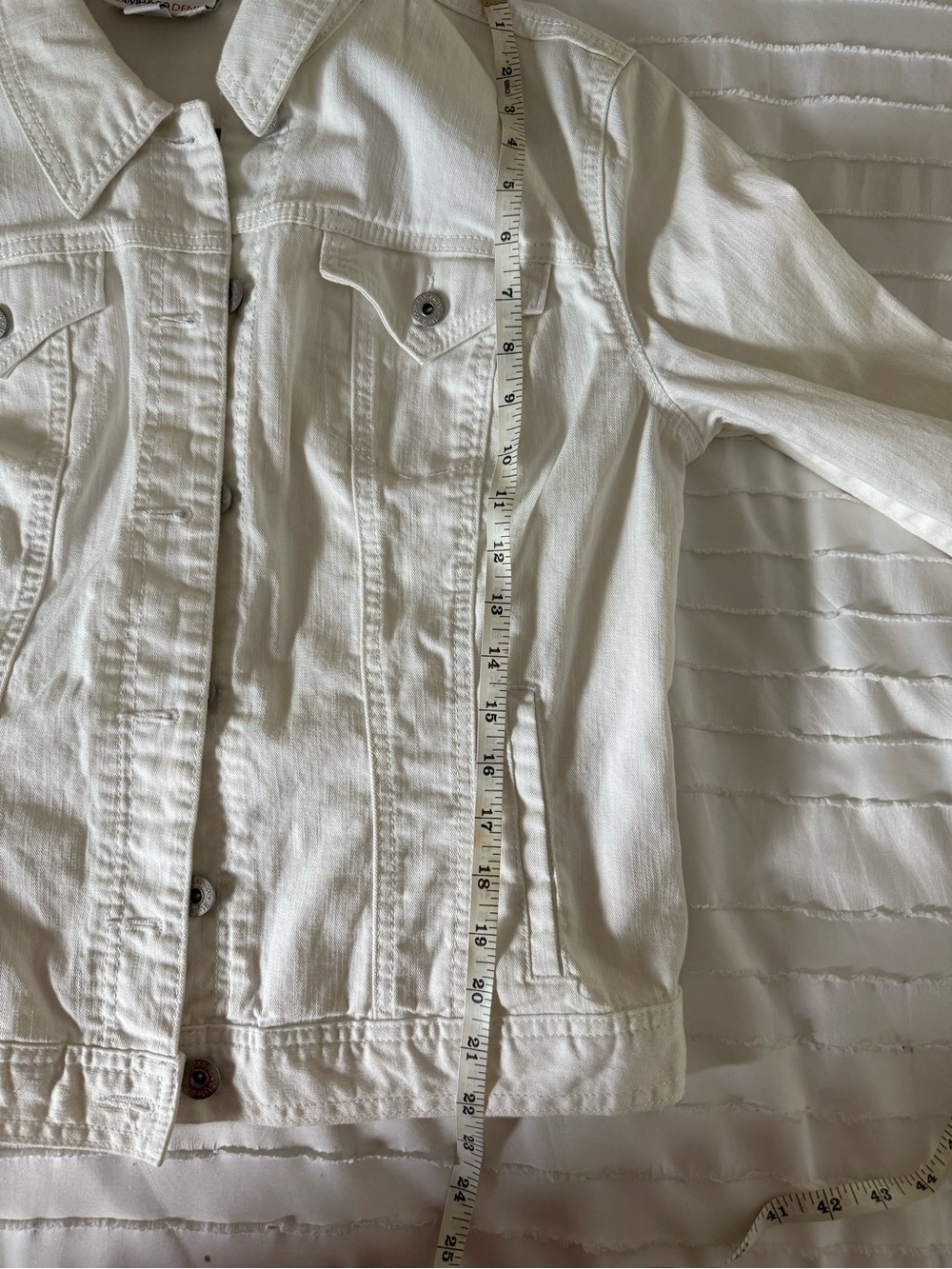 Style & Co. White Jean Jacket - Picture 11 of 12